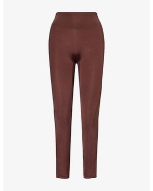 ADANOLA Gloss Leggings - Red