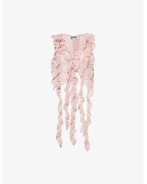 Amy Lynn Paola Ruffled Chiffon Top - Pink