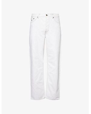 Tommy Hilfiger The Apxgp Collection Straight Leg Relaxed-Fit Denim Jeans - White