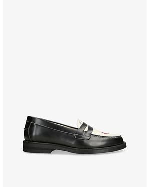 Duke & Dexter Wilde Kiss Leather Loafers - Black