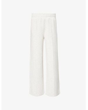 Varley The Wide Leg 28 High-Rise Stretch-Jersey Trousers - White