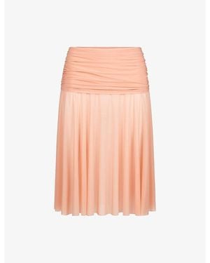 Skims Milky Sheer Jersey Midi Skirt - Pink