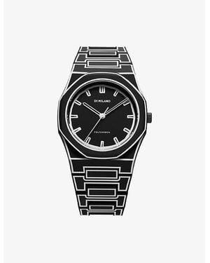 D1 Milano D1-Pcbj33 Polycarbon Sketch Polycarbonate Quartz Watch - Black