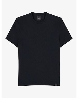 BOGGI Crewneck Short-Sleeve Stretch Cotton-Blend T-Shirt - Black