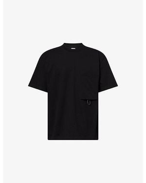 Bottega Veneta Compact Patch-Pocket Cotton-Jersey T-Shirt - Black