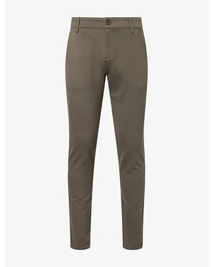 PAIGE Stafford Tapered-Leg Knit Trousers - Grey