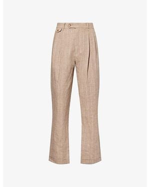 Jonathan Simkhai Jacob Pleated Linen Pants - Natural