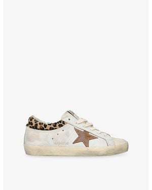 Golden Goose Super-Star Leather Trainers - Natural