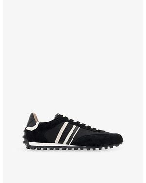 AllSaints Robin Suede And Mesh Trainers - Black