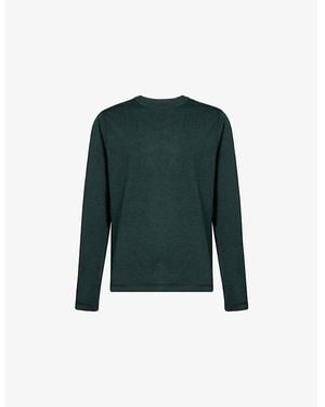 Vuori Ponto Perform Long-Sleeve Stretch-Woven T-Shirt - Green