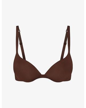 Skims Ultimate Teardrop Push-Up Plunge Bra - Brown