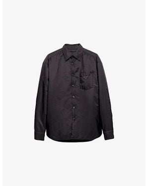 Prada Long-Sleeve Re-Nylon Shirt - Blue