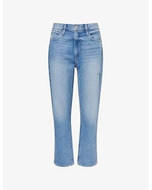 PAIGE Billy Crop-Leg Denim Jeans - Blue