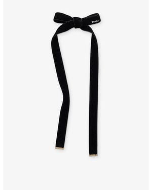Prada Velvet Hair Clip - Black