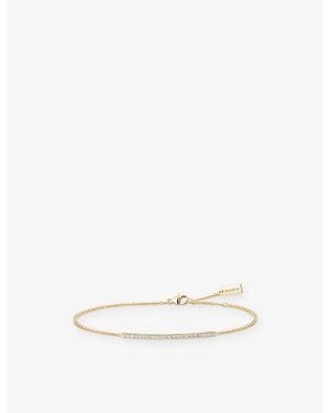 Messika Gatsby Bar And 0.25Ct Diamond Bracelet - White