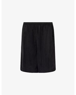 Dissh Alice Relaxed-Fit Cupro-Blend Shorts - Black