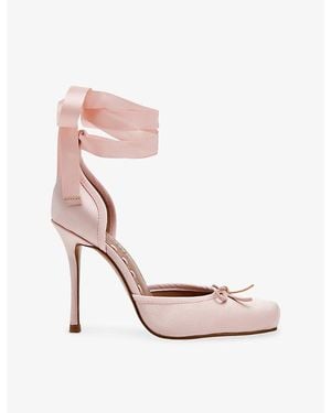 Steve Madden Larina Heeled Satin Sandals - Pink