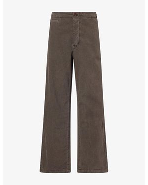 The Row Ramil Corduroy Cotton Pants - Brown