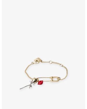 Prada Enamelled Metal Bracelet - White