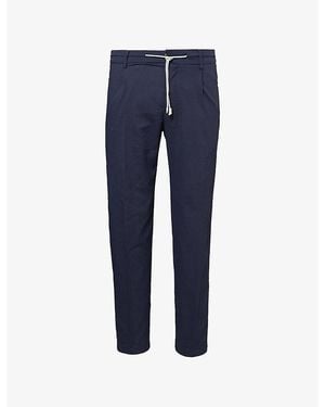 Eleventy Slim-Leg Jogger Woven Pants - Blue