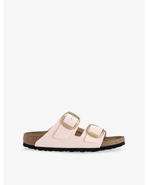 Birkenstock Arizona Big Buckle Faux-Leather Sandals - Natural