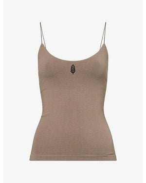 Fp Movement Skinny Strap Logo Tank Top - Brown