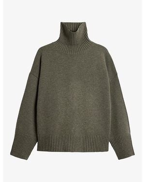 Soeur William High-Neck Merino-Wool Jumper - Green
