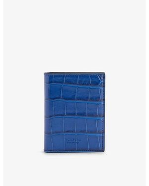 Tom Ford Classic Leather Card Holder - Blue