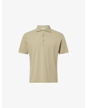 Frescobol Carioca Luca Short-Sleeve Cotton Polo Shirt - Natural