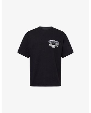 Only the Blind Midnight Tour Print Cotton T-Shirt - Black