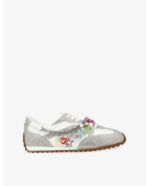 Steve Madden Cameos Woven Trainers - White
