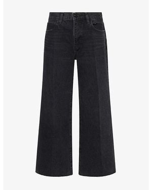 FRAME The Swing Wide-Leg High-Rise Denim Jeans - Blue