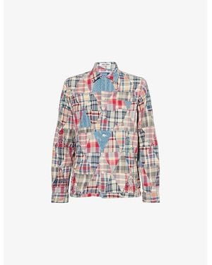 Polo Ralph Lauren Madras Long-Sleeves Cotton-Poplin Shirt - Red