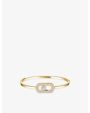 Messika So Move Pavé 18Ct And 0.67Ct Diamond Bangle - Metallic