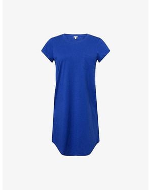 Skin Carissa Cotton-Jersey Night Dress - Blue