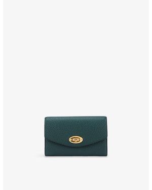 Mulberry Darley Medium Grained-Leather Wallet - Green