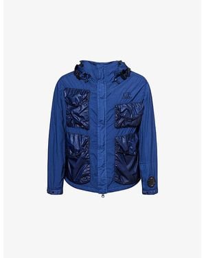C.P. Company Mille Goggle-Hood Woven Jacket - Blue
