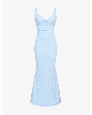 black lace beige dress Asymmetric Lace Panel Midi Dress  Micas