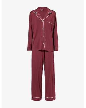 Eberjey Gisele Stretch-Modal Pyjamas - Red