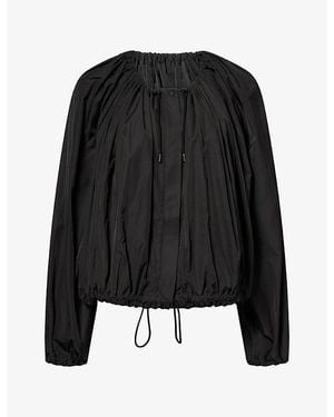 TOTEME Gathered Parachute Shell Jacket - Black