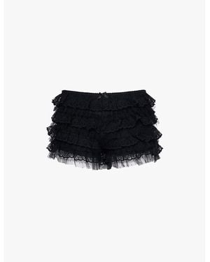 関税送料込【JADED LONDON】Rhea Lace Bloomer Shorts Jaded London Rhea Lace Bloomer Shorts in Black | REVOLVE