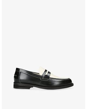 Duke & Dexter Wilde Penny Leather Loafers - Black
