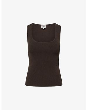 Twist & Tango Dk Lily Square-Neck Woven Top - Black