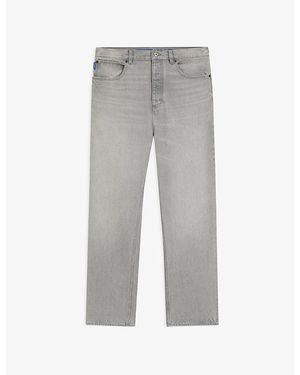 HUGO Faded Baggy-Fit Jeans - Grey