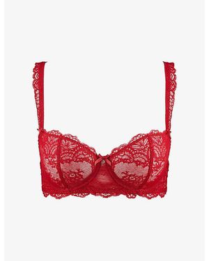 Aubade Danse Des Sens Floral-Embroidered Lace Bra