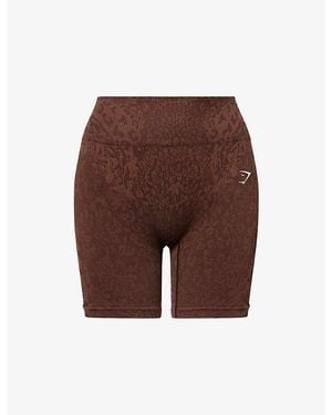 GYMSHARK Adapt Animal X Whitney Shorts - Brown