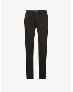 Replay Benni Hyperflex Straight-Fit Straight-Leg Stretch-Denim Chino - Black