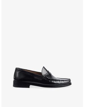 LK Bennett Solo Leather Loafers - Black