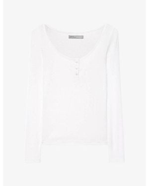 AllSaints Jules Scoop-Neck - White