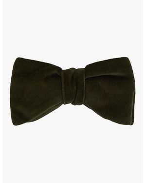 Reiss Hike Double-Layered Velvet Bow Tie - Black